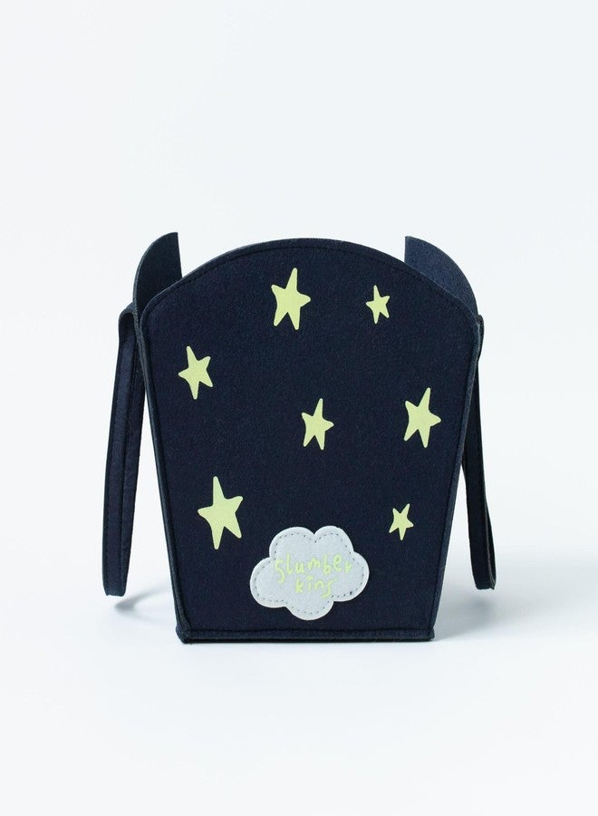 Slumberkins Glow in The Dark Tote with Sky Bunny Mini Plush - Holiday Basket with Cuddly Plush Toys for Kids - Encourages Confidence & Imaginative Play - Image 3